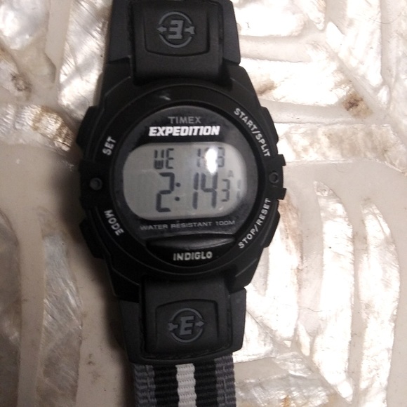 Timex Expedition WR100 T49961 NEW Battery Unisex Swimmers Digital Watch 18 M Lug - Picture 5 of 11